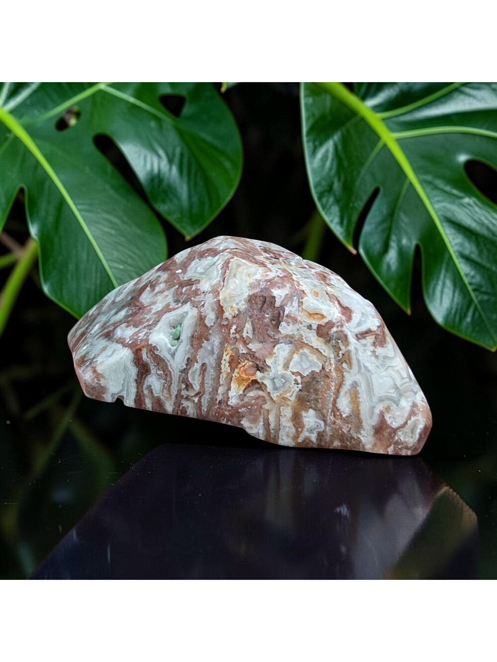 A131. Jasper Natural Crystal Freeform with Druzy